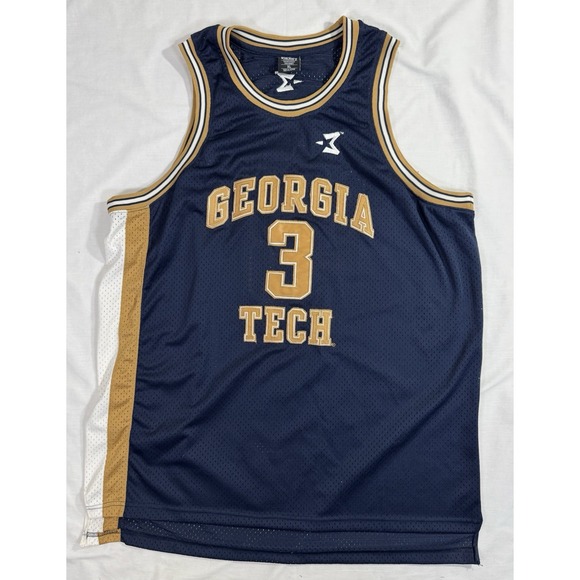 Starbury Other - Stephon Marbury #3 Georgia Tech Mens Jersey Size XL Blue / Gold Starbury